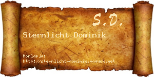 Sternlicht Dominik névjegykártya